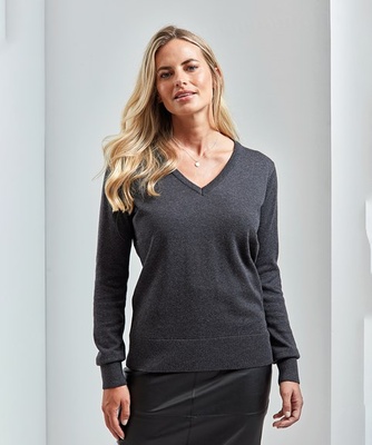 Premier Women's V-neck Knitted Sweater