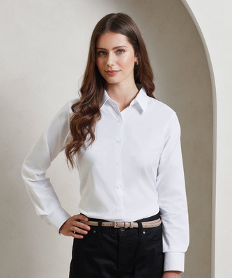 Premier Women's Signature Oxford long sleeve shirt PR334