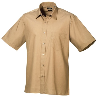 Premier Men's Short Sleeve Poplin Shirt