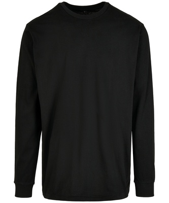 Build Your Brand Organic Long Sleeve with Cuff Rib