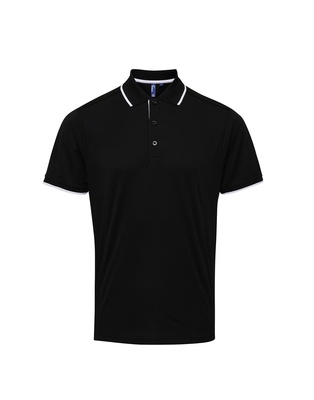 Premier Men's Contrast Tipped Coolchecker Polo PR618