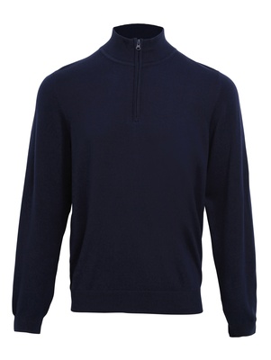 Premier Men's Quarter Zip Knitted Sweater