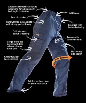 Result Work-Guard Sabre Stretch Trousers