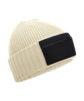 Beechfield Zip Patch Beanie