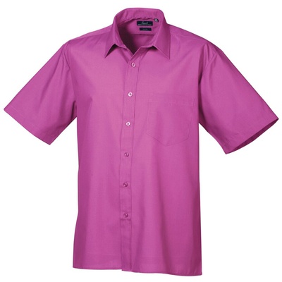 Premier Men's Short Sleeve Poplin Shirt