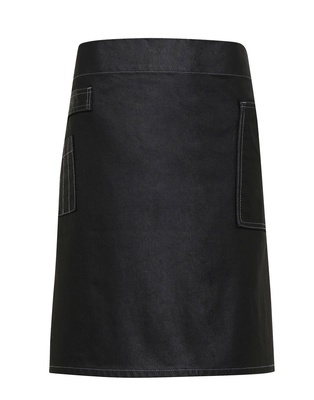 Premier 'Division' Waxed Look Denim Waist Apron