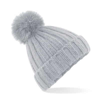 Beechfield Verbier Fur Pom Pom Chunky Beanie