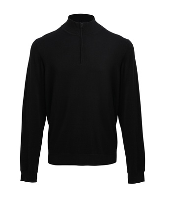 Premier Men's Quarter Zip Knitted Sweater