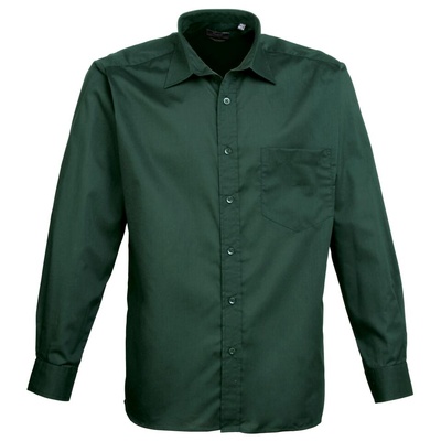 Premier Men's Long Sleeve Poplin Shirt