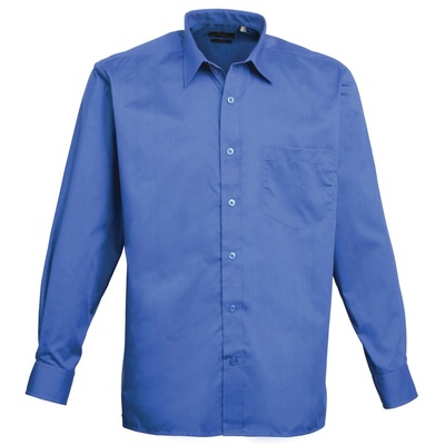 Premier Men's Long Sleeve Poplin Shirt