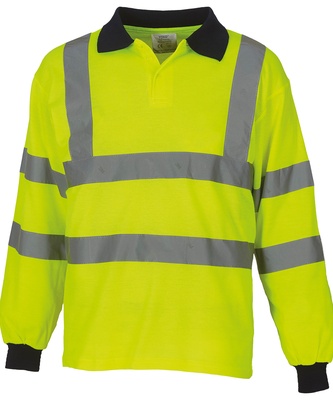 YOKO Hi-vis Long Sleeve Polo (HVJ310)