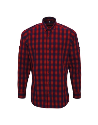 Premier Men's Long Sleeve 'Mulligan' Check Shirt