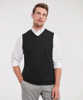 Russell V-Neck Sleeveless Knitted Sweater J716M