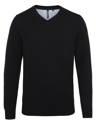 Asquith & Fox Men's Cotton Blend V-neck Sweater