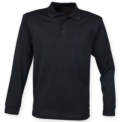 Henbury Long Sleeve Coolplus® Polo Shirt