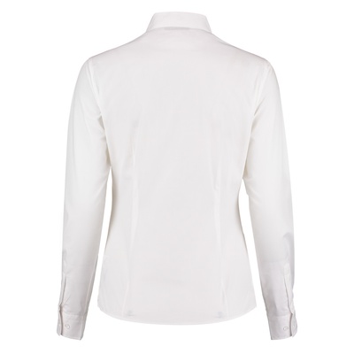 Kustom Kit Women's Mandarin Collar Fitted Shirt Long Sleeved