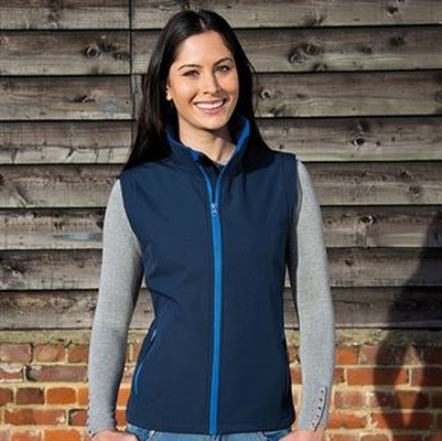 Result Women's printable softshell bodywarmer