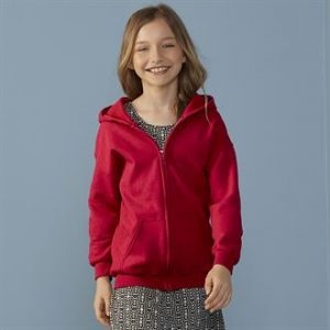 Heavy Blend Youth Full Zip Hooded Sweatshirt