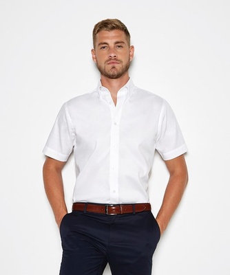 Kustom Kit Tailored Fit Premium Oxford Shirt Short Sleeve