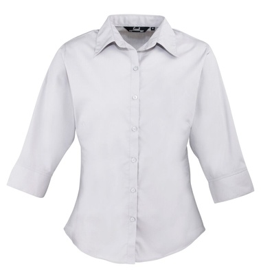 Premier Women's 3/4 Sleeve Poplin Blouse