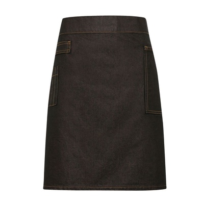 Premier 'Division' Waxed Look Denim Waist Apron