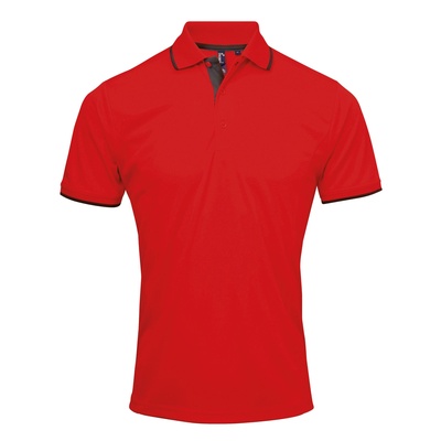 Premier Men's Contrast Tipped Coolchecker Polo PR618