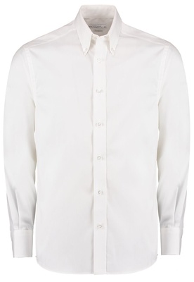 Kustom Kit Tailored Fit Premium Oxford Shirt Long Sleeve