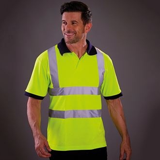 YOKO Hi-Vis Short Sleeve Polo (HVJ210)