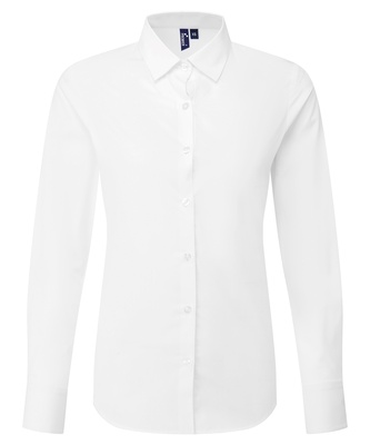 Premier Women’s Long Sleeve ‘Recyclight’ Poplin Shirt PR303