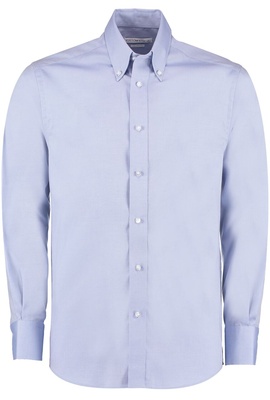 Kustom Kit Tailored Fit Premium Oxford Shirt Long Sleeve