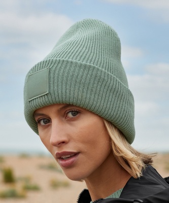 Beechfield Deep-cuffed Tonal Patch Beanie