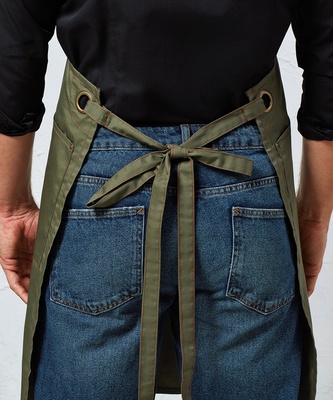 Premier 'Barley' Contrast Stitch Sustainable Bib Apron