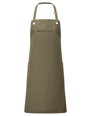 Premier 'Barley' Contrast Stitch Sustainable Bib Apron