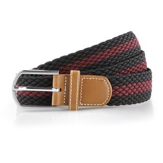 Asquith & Fox Two Colour Stripe Braid Stretch Belt