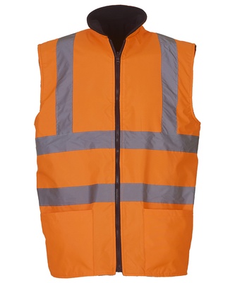 YOKO Hi-vis Reversible Fleece Bodywarmer (HV008F)