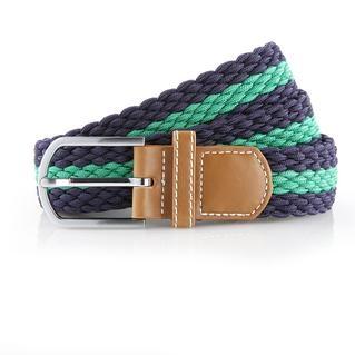 Asquith & Fox Two Colour Stripe Braid Stretch Belt