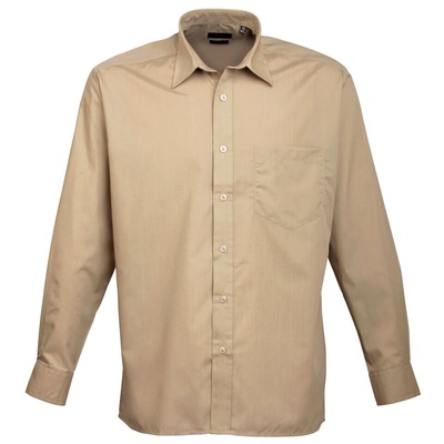 Premier Men's Long Sleeve Poplin Shirt