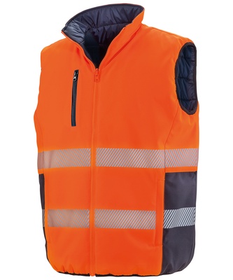 Result Safeguard Reversible Soft Padded Gilet R332X