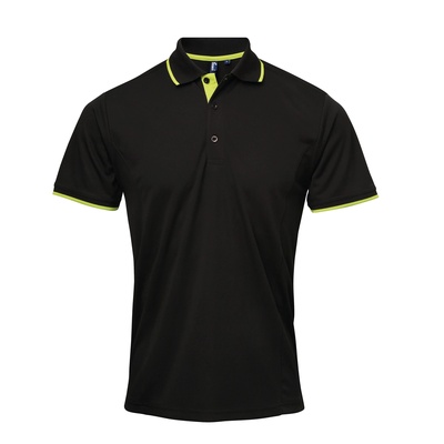 Premier Men's Contrast Tipped Coolchecker Polo PR618