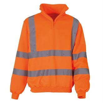 YOKO Hi-vis Quarter Zip Sweatshirt (HVK06)