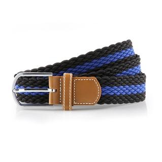 Asquith & Fox Two Colour Stripe Braid Stretch Belt