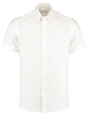 Kustom Kit Tailored Fit Premium Oxford Shirt Short Sleeve