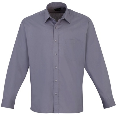 Premier Men's Long Sleeve Poplin Shirt