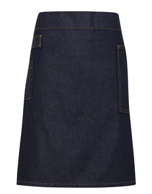 Premier 'Division' Waxed Look Denim Waist Apron