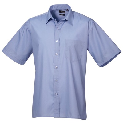 Premier Men's Short Sleeve Poplin Shirt