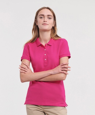 Russell Ladies Fitted Stretch Polo