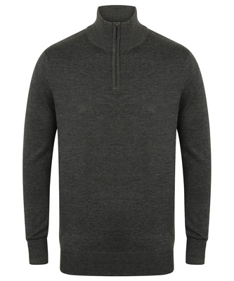 Henbury ¼ Zip Jumper