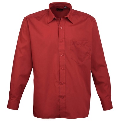 Premier Men's Long Sleeve Poplin Shirt