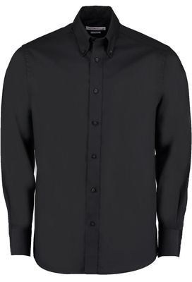 Kustom Kit Tailored Fit Premium Oxford Shirt Long Sleeve