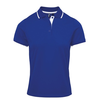 Premier Ladies Contrast Tipped Coolchecker polo